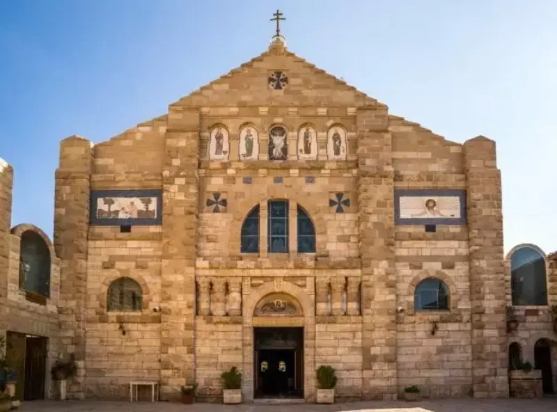 Greek Orthodox Church of St. George in Madaba visited on Jordan travel package